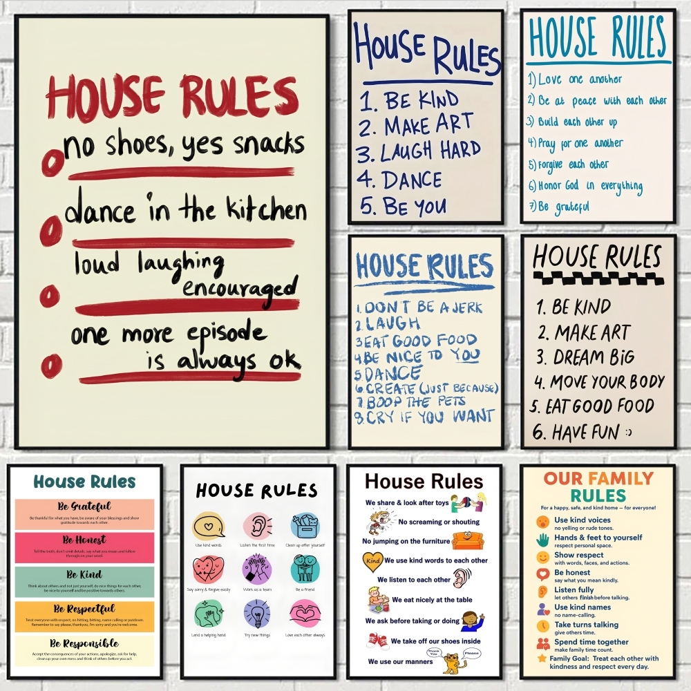 Interior Design Rules - House Rules Painting Calligraphy Pictures Room