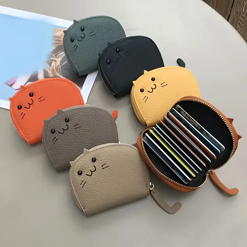 Interior Design Id - Cartoon Cat Shaped Design Wallet Women's