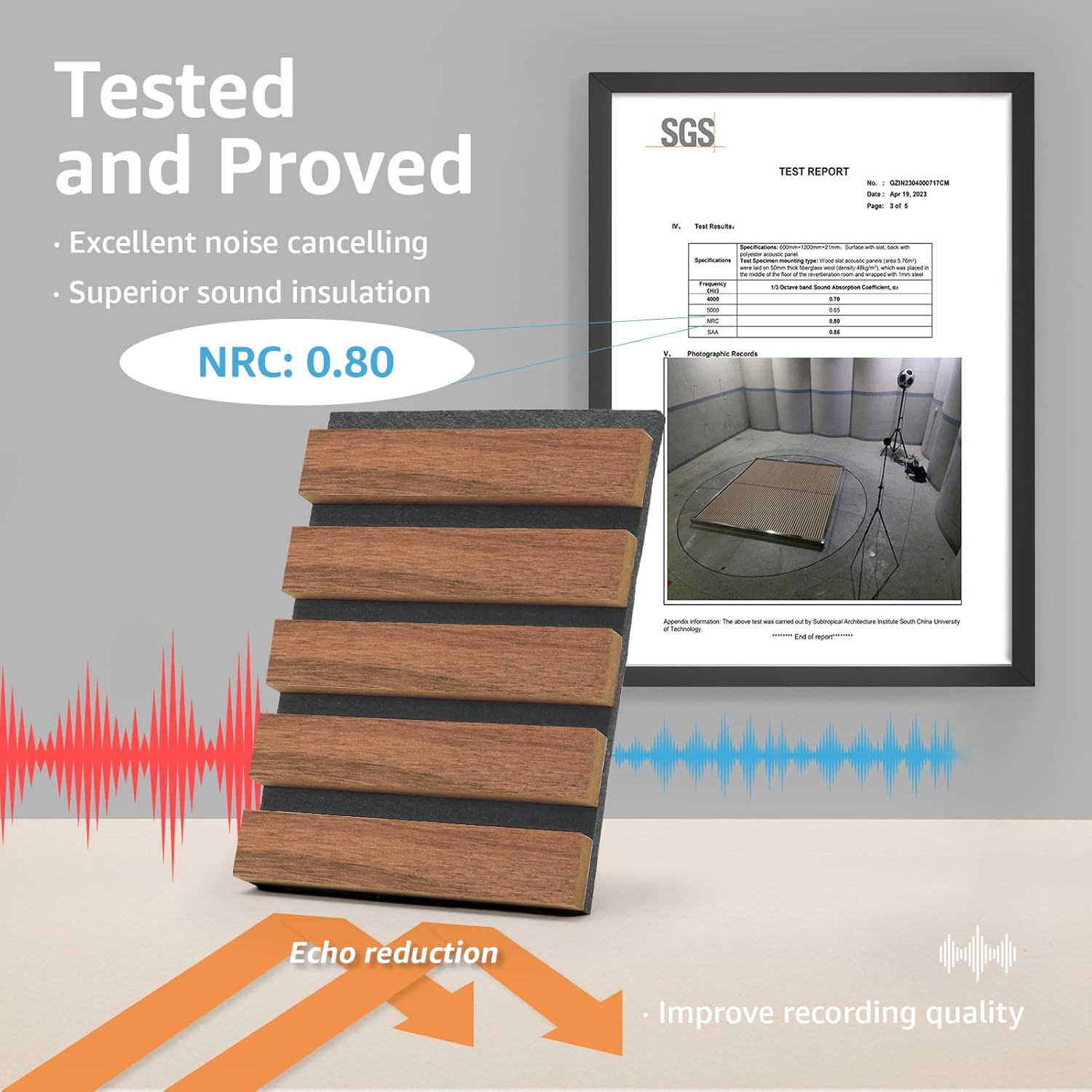 Wood Slat Acoustic Panels for  - Wall Panel 3D Texture ulasan dan harga