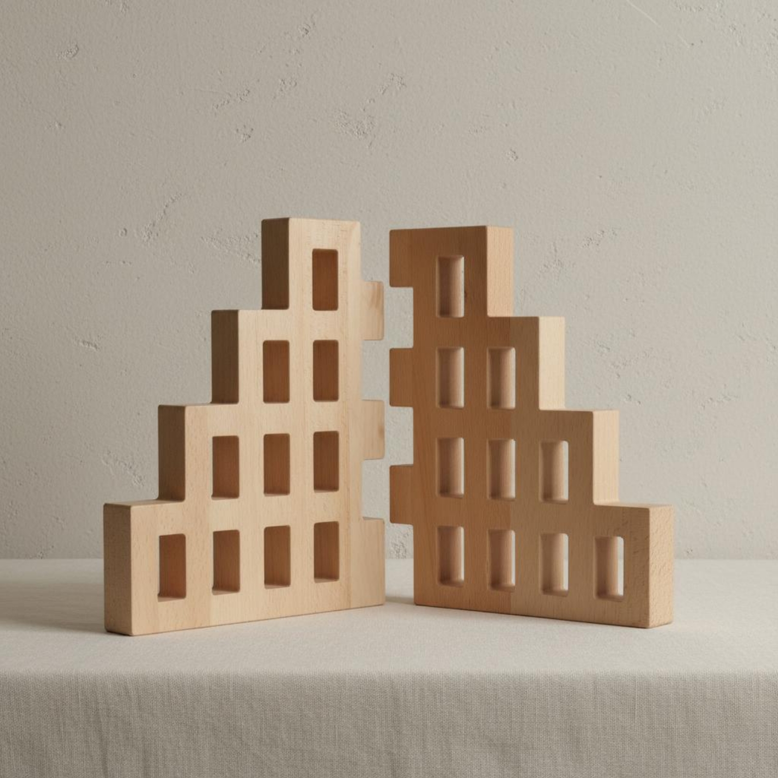 2 Pieces House-Shaped Wall Pan - Wall Panel 3D Texture ulasan dan harga