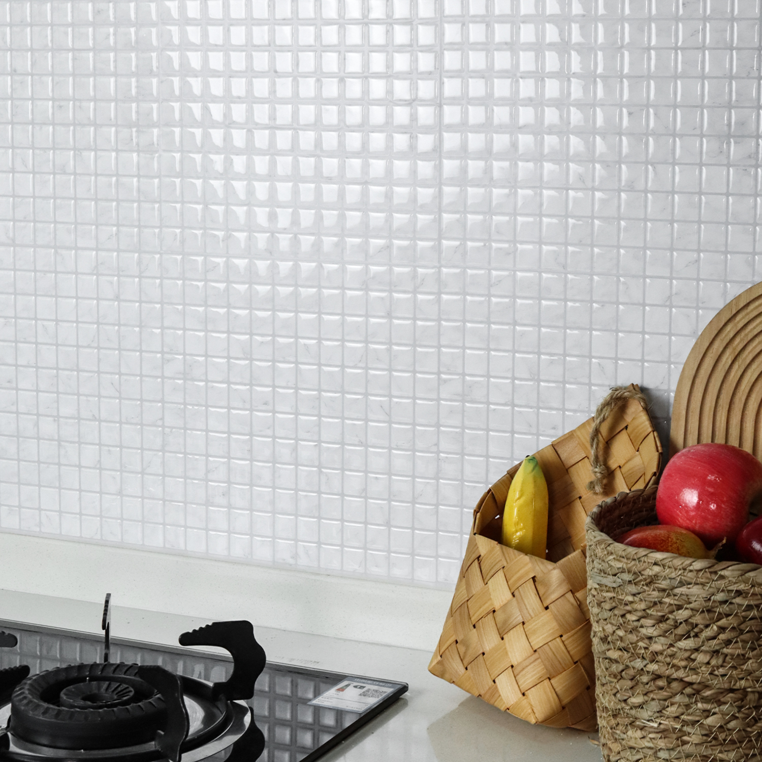 10pcs 3D Self-adhesive Wall Ti - Wall Panel 3D Texture ulasan dan harga