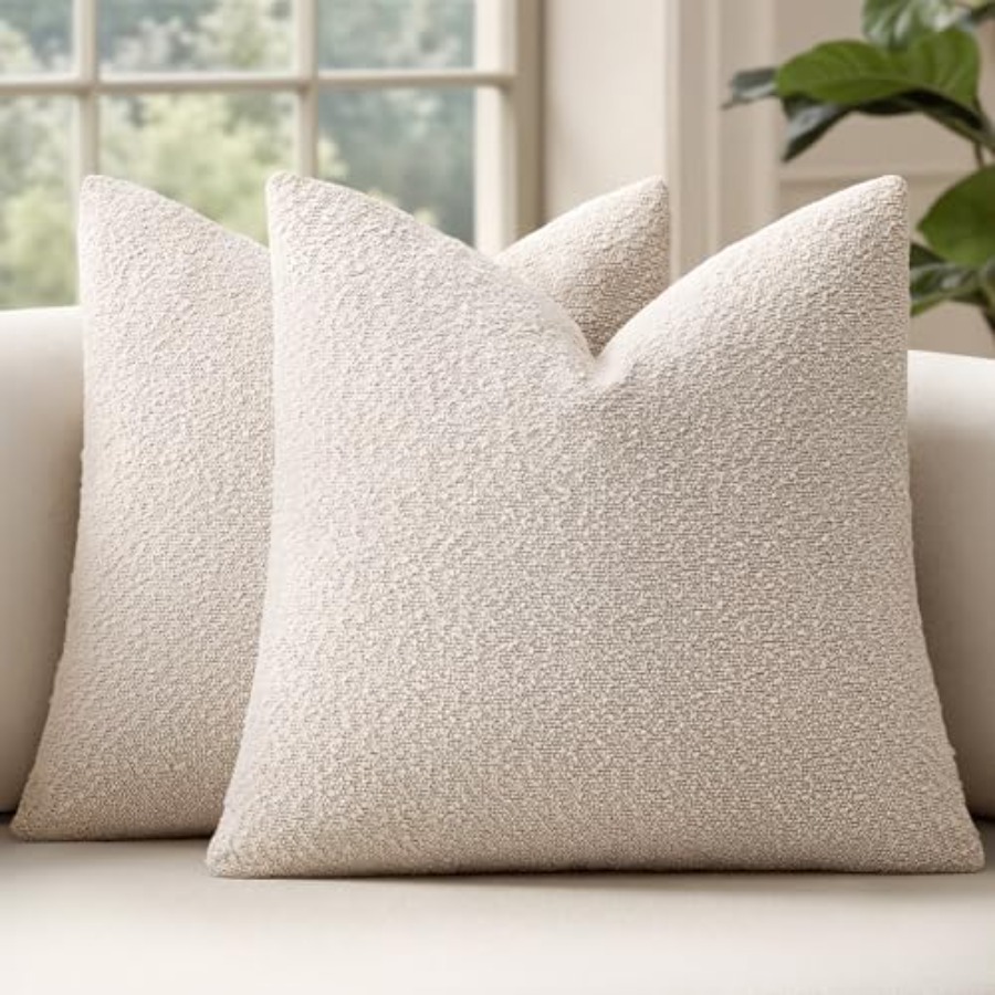 20x20 Inch Decorative Pillow C - Textured Throw Natural ulasan dan harga