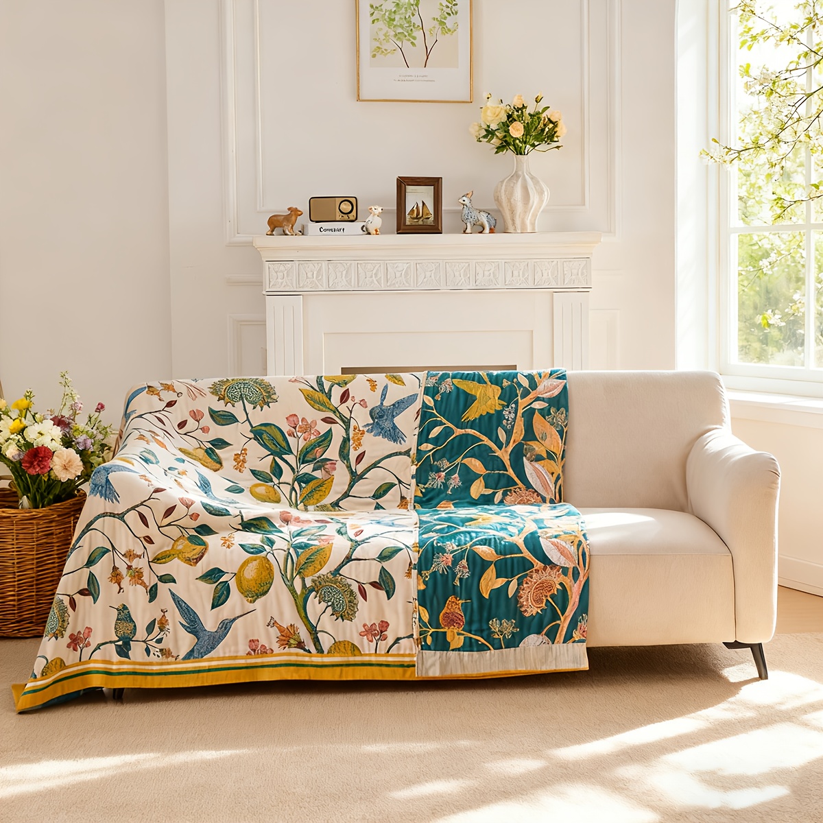 Boho Cotton Throw Blanket – So - Textured Throw Natural ulasan dan harga