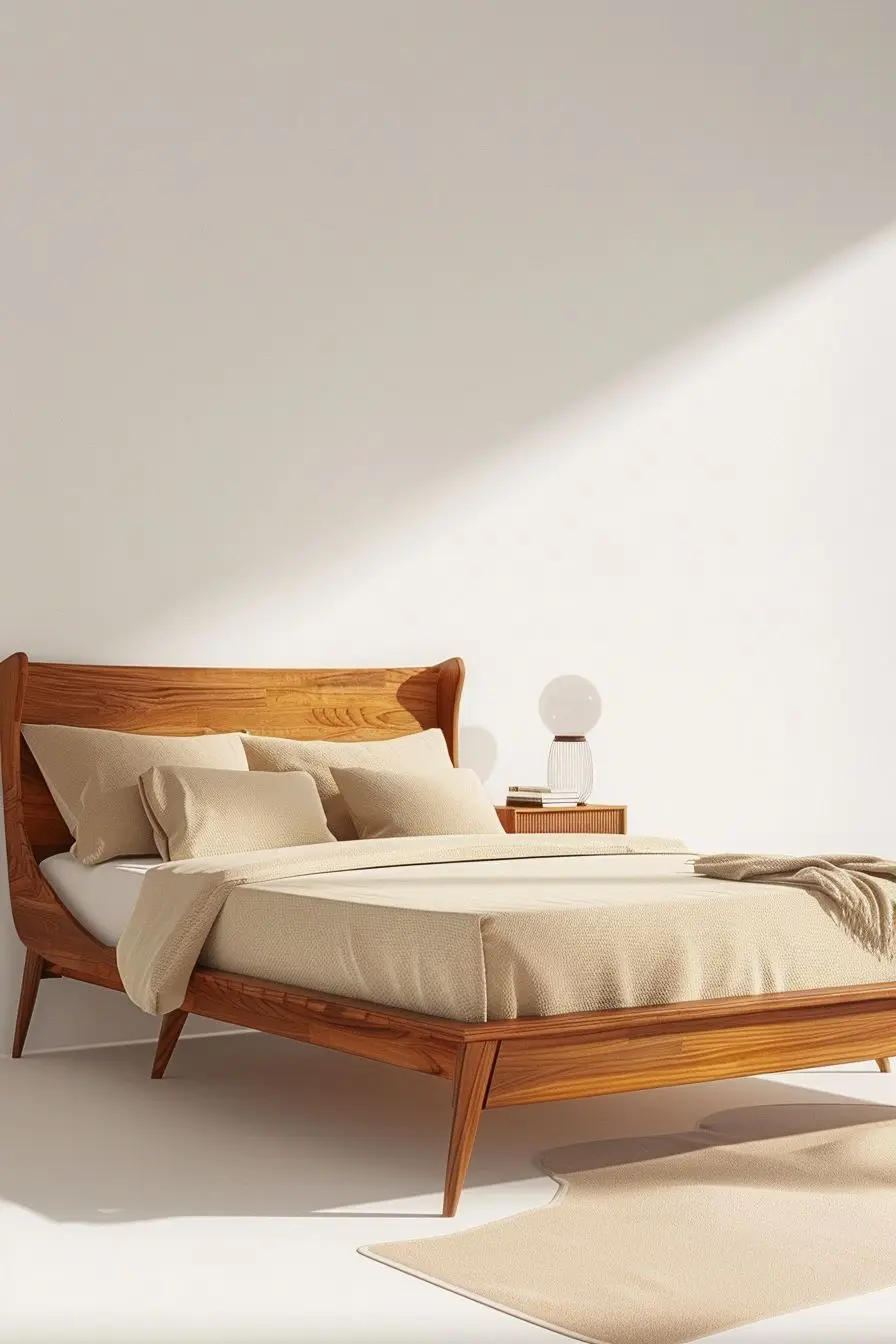 for King Size Bed Frame Custom - Interior Design Organic Modern ulasan dan harga