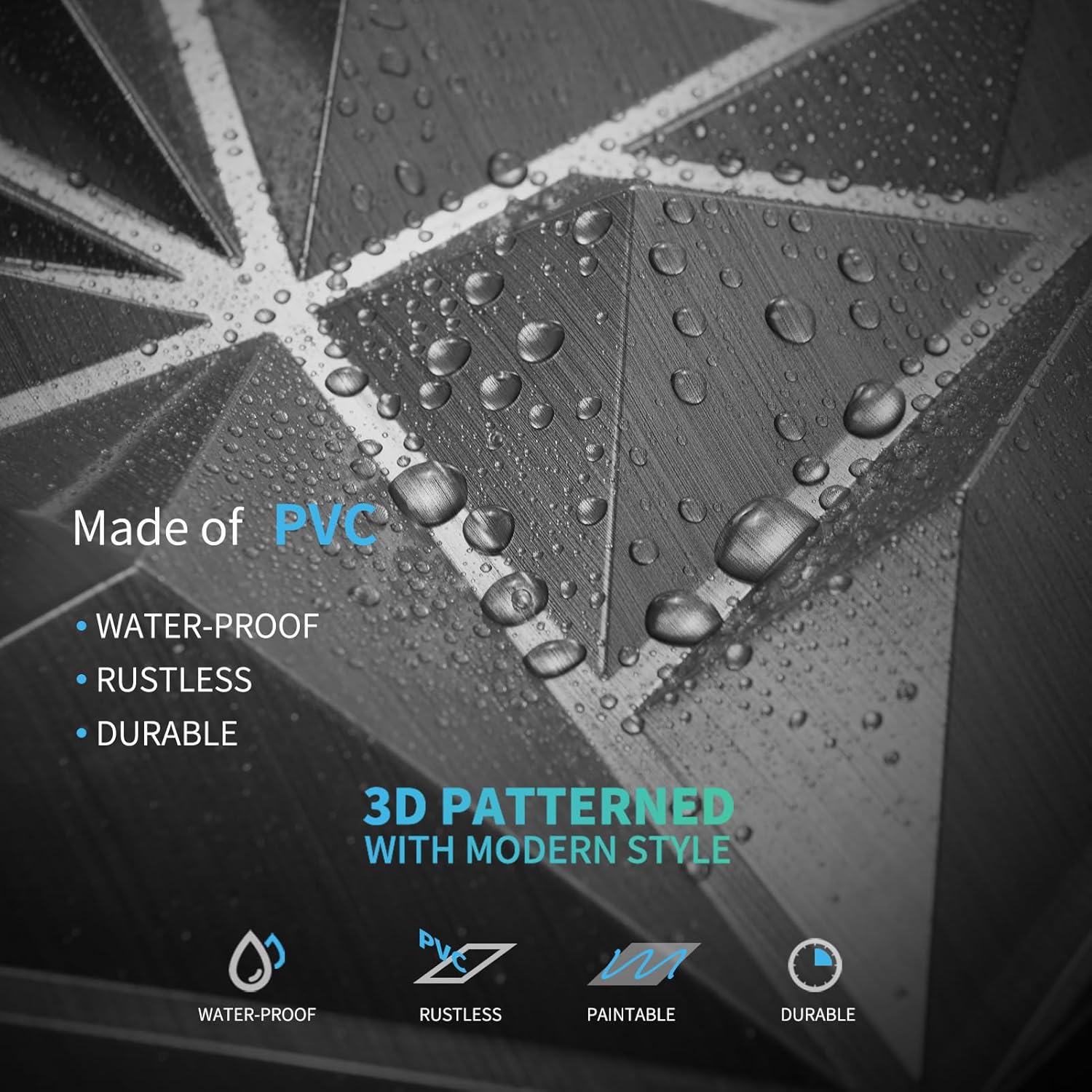 33-Pack 3D Wall Panels Diamond - Wall Panel 3D Texture ulasan dan harga