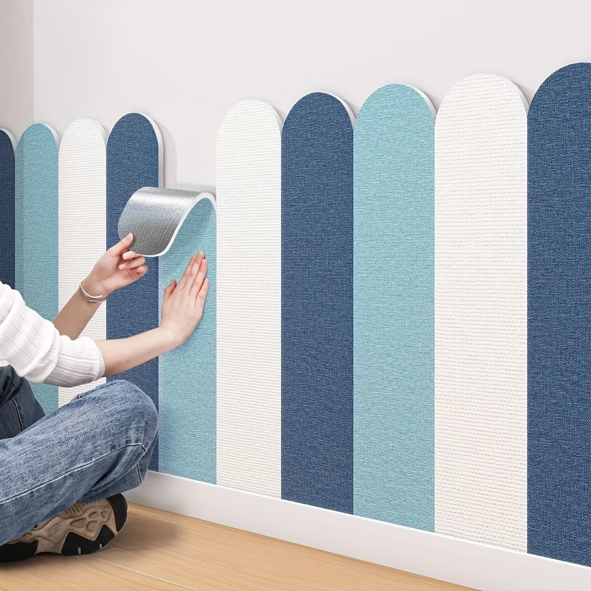 1PC 15X90cm Self-adhesive 3D W - Wall Panel 3D Texture ulasan dan harga