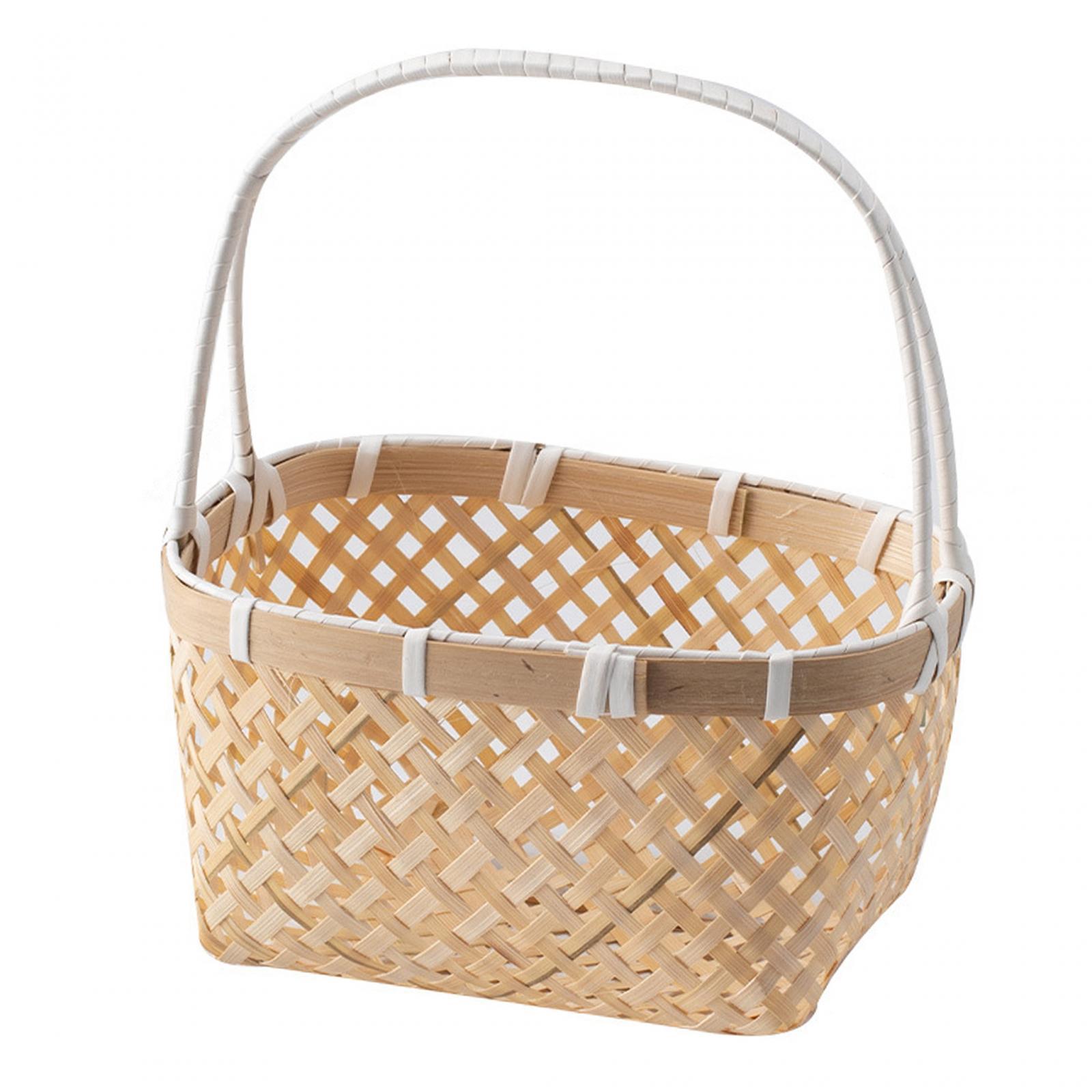 Woven Basket with Handles Hand - Rattan Tray Handle ulasan dan harga