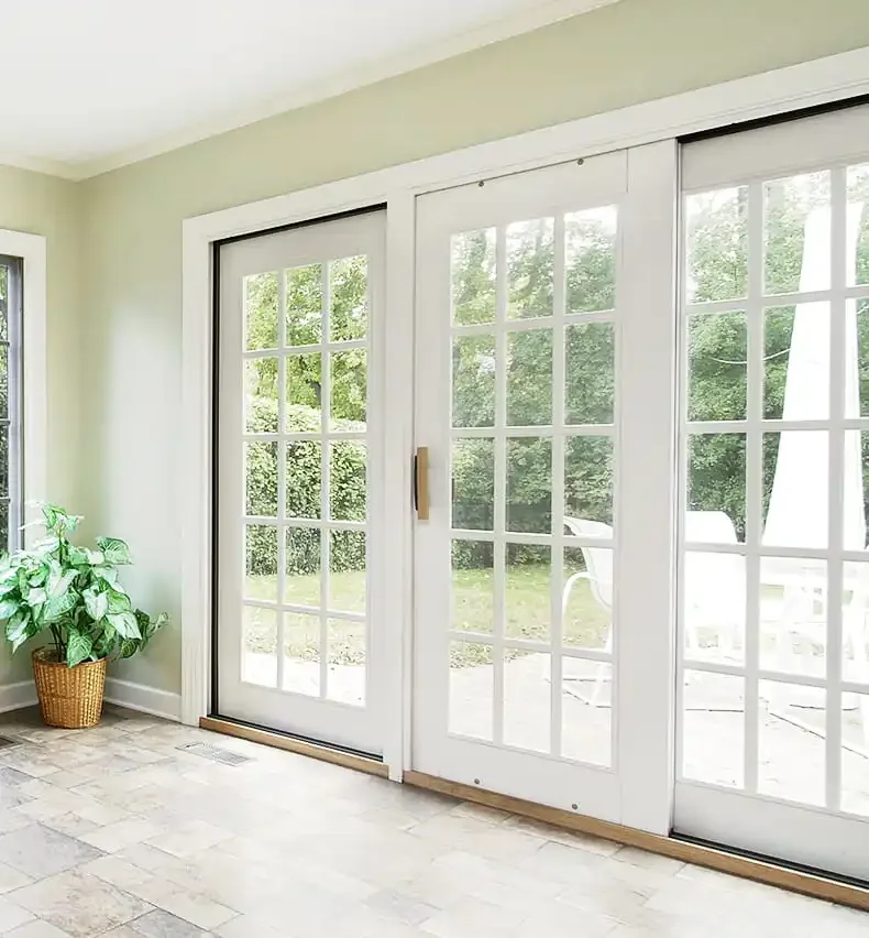 -Modern White PVC Frame Glass  - Interior Design Organic Modern ulasan dan harga