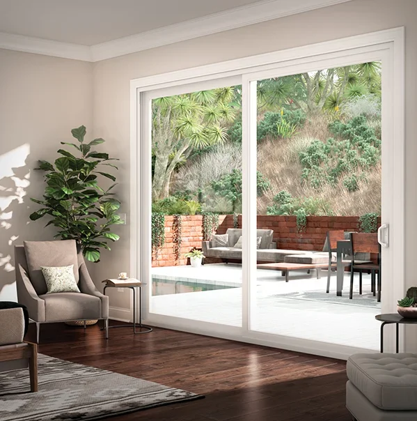 -Modern White PVC Frame Glass  - Interior Design Organic Modern ulasan dan harga