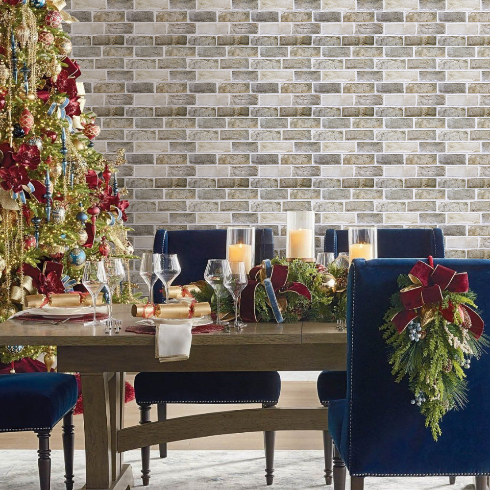 10pcs 3D Faux Brick Peel and S - Wall Panel 3D Texture ulasan dan harga