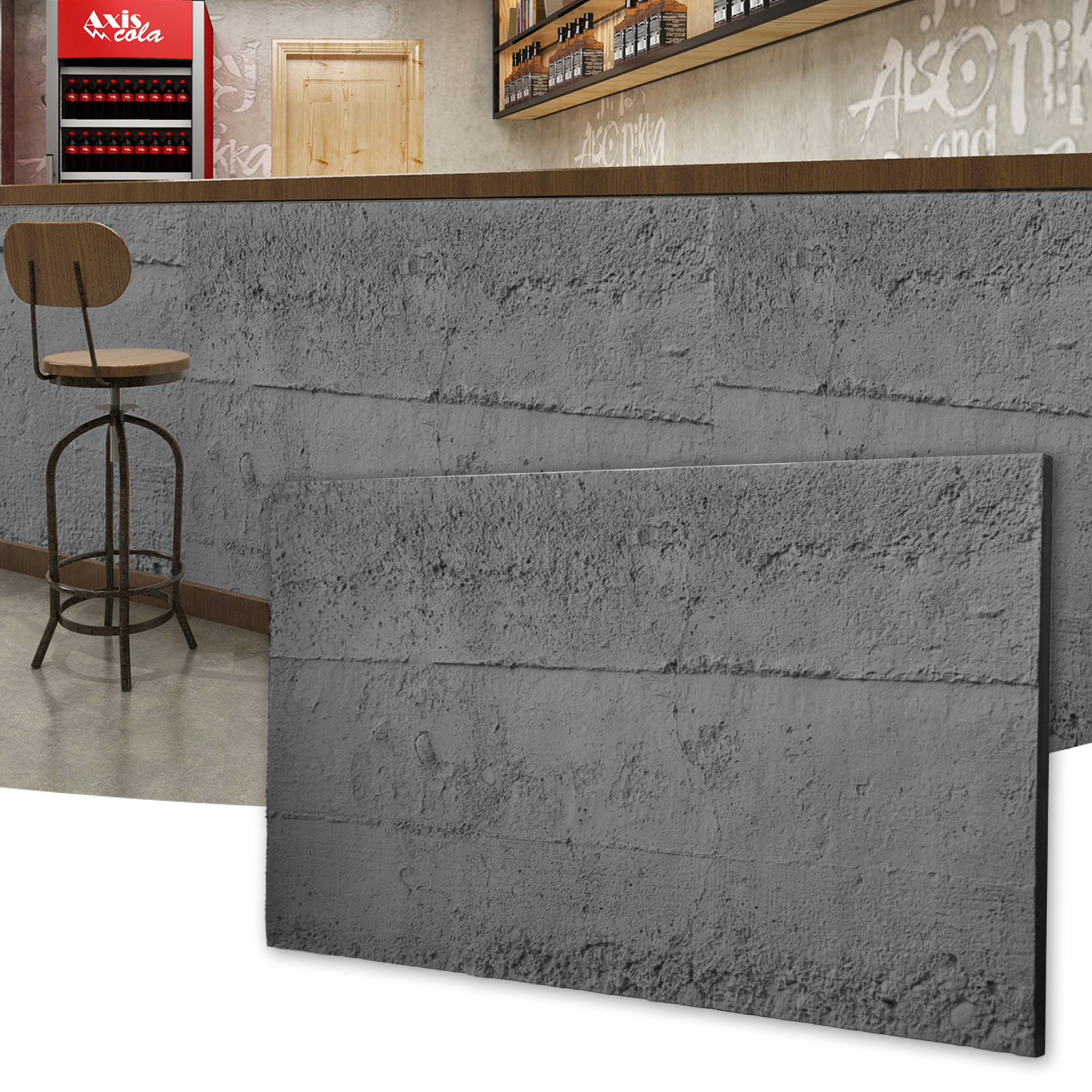 Art3d 4PCS Cement Texture 3D W - Wall Panel 3D Texture ulasan dan harga
