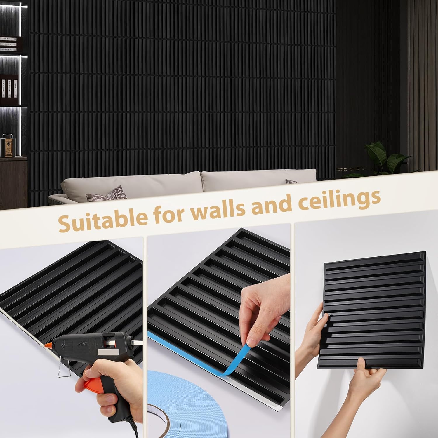 30 Pack 3D Wall Panels for Int - Wall Panel 3D Texture ulasan dan harga