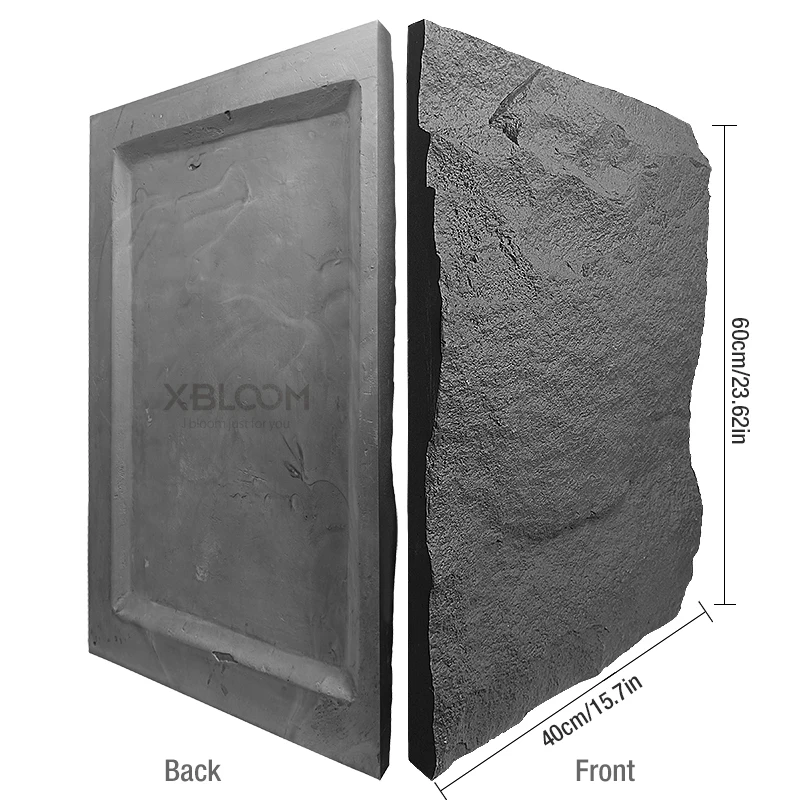 60x40cm box stone texture 3D w - Wall Panel 3D Texture ulasan dan harga