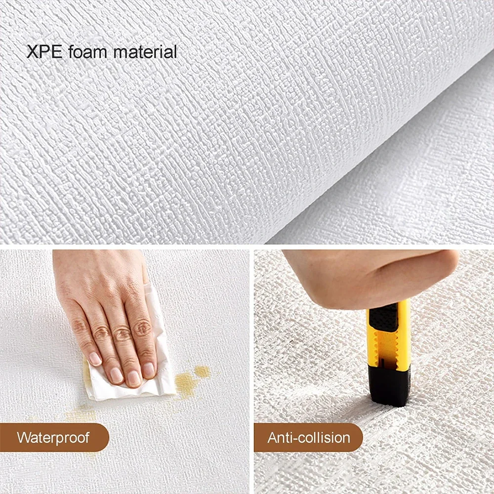 Linen Texture Wall Panels Self - Wall Panel 3D Texture ulasan dan harga