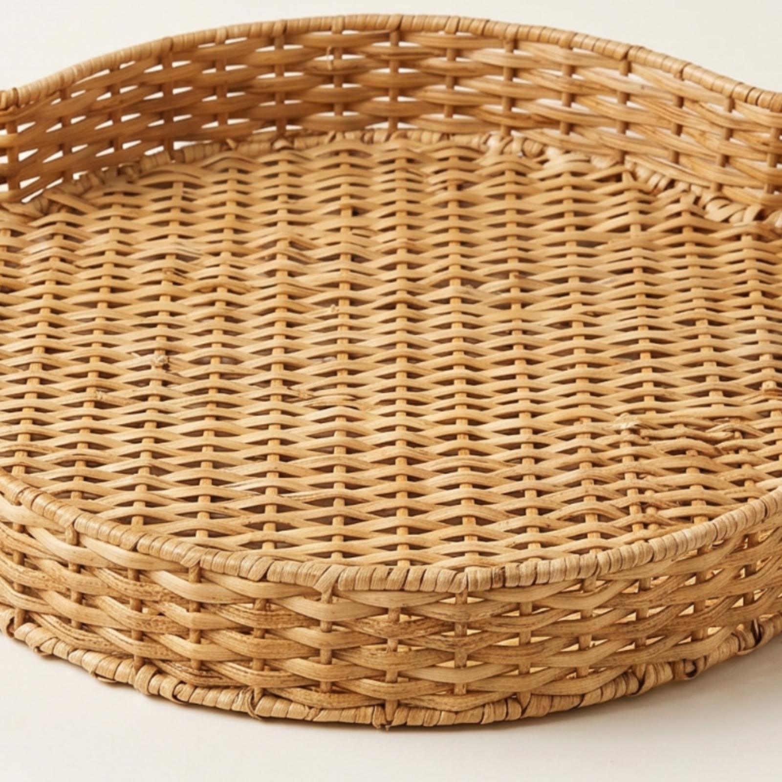 Wicker Tray with Handles Handw - Rattan Tray Handle ulasan dan harga