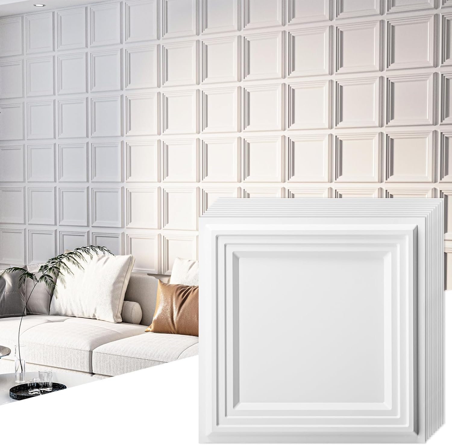 33-Pack 3D Textured Accent Wal - Wall Panel 3D Texture ulasan dan harga