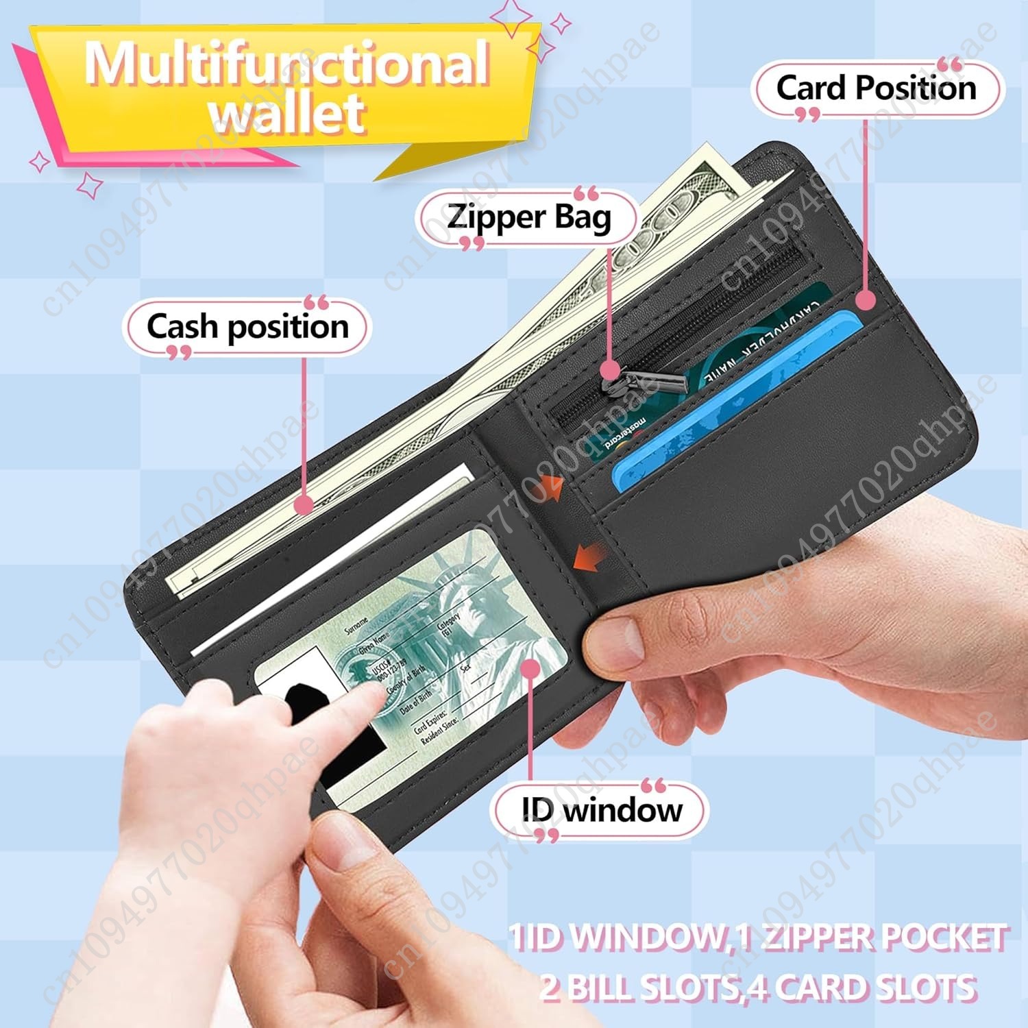 Cool Blocking Leather Wallet f - Interior Design Id ulasan dan harga
